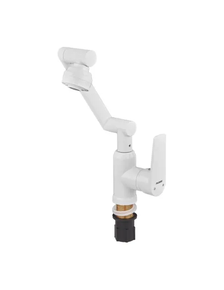 Змішувач для умивальника Plamix Oscar-001-FX SET PM6105, одноважільний, з регульованим виливом