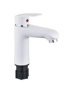 Змішувач для умивальника Plamix Rodri-001 Set White PM0739, одноважільний
