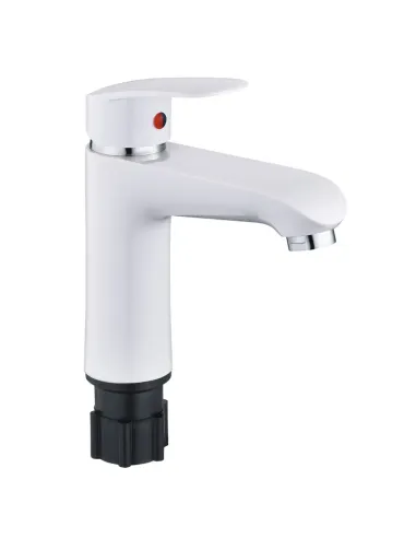 Змішувач для умивальника Plamix Rodri-001 Set White PM0739, одноважільний