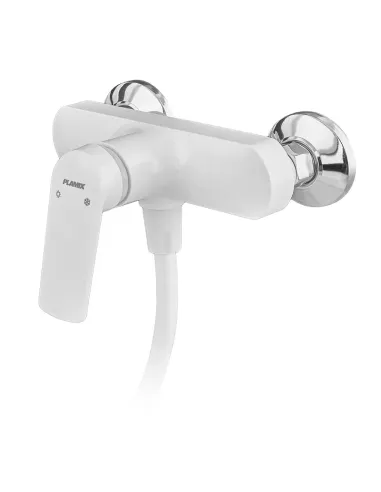 Змішувач для душу Plamix Lucas-003 SET White PM0711 з душовим набором