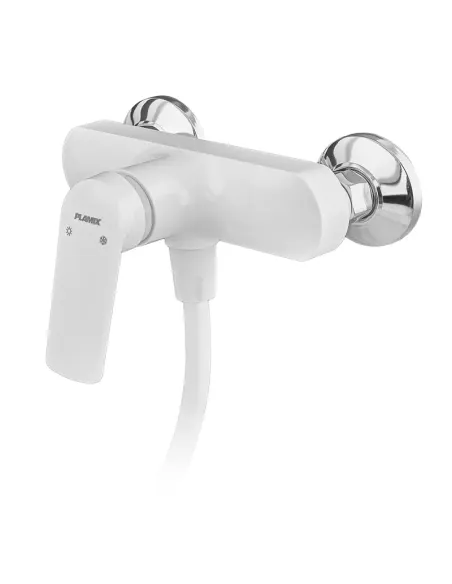 Змішувач для душу Plamix Lucas-003 SET White PM0711 з душовим набором