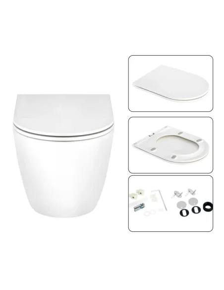 Інсталяція з унітазом Q-Tap Scorpio Ultra Quiet QT1433053EUQW45166 4 в 1, 520x365x365, клавіша змиву кругла Satin