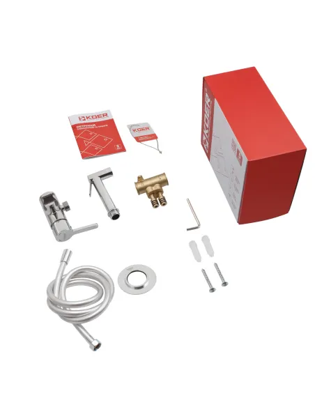 Смеситель для биде Koer KB-23029-01 KR5484 с гигиеническим душем, хром