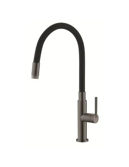 Смеситель для кухни с гибким изливом Koer KI-70032-07 KR5549, черный гофроизлив