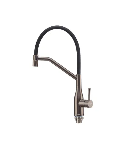 Смеситель для кухни с гибким изливом Koer KI-70033-07 KR5818, черный гофроизлив
