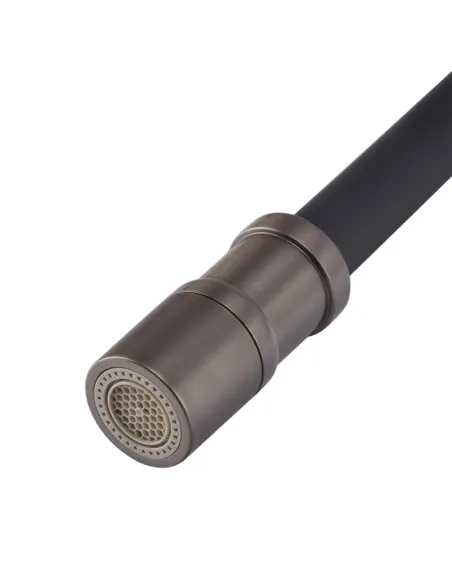 Смеситель для кухни с гибким изливом Koer KI-70033-07 KR5818, черный гофроизлив
