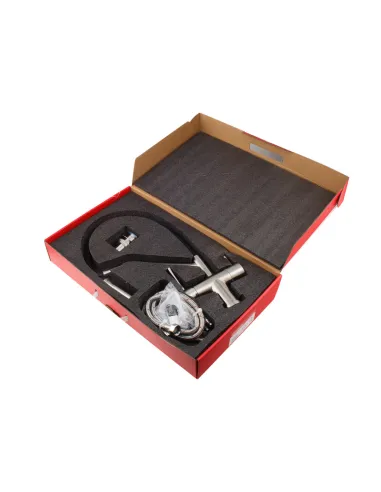 Смеситель для кухни с гибким изливом Koer KI-72035-02 KR5815, черный гофроизлив, с выходом для питьевой воды