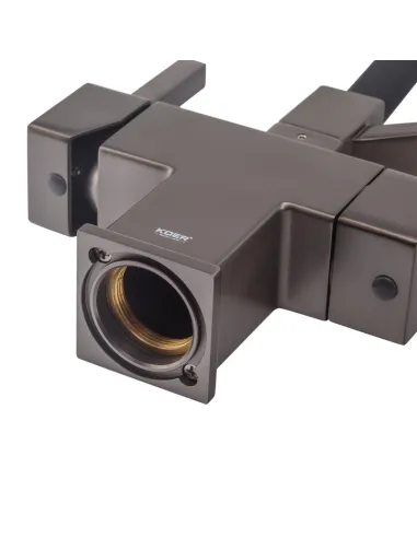 Смеситель для кухни с гибким изливом Koer KB-72036-07 KR5812, черный гофроизлив, с выходом для питьевой воды