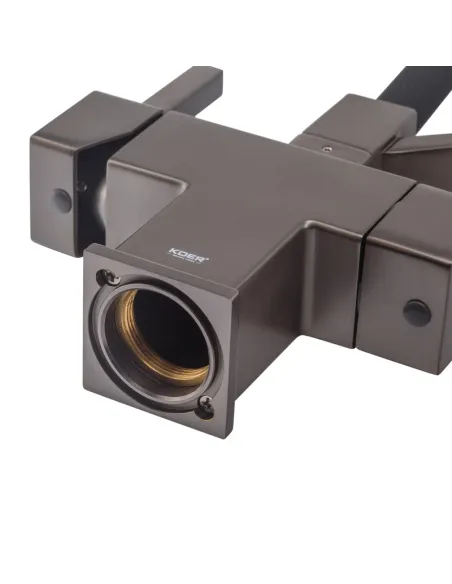 Смеситель для кухни с гибким изливом Koer KB-72036-07 KR5812, черный гофроизлив, с выходом для питьевой воды