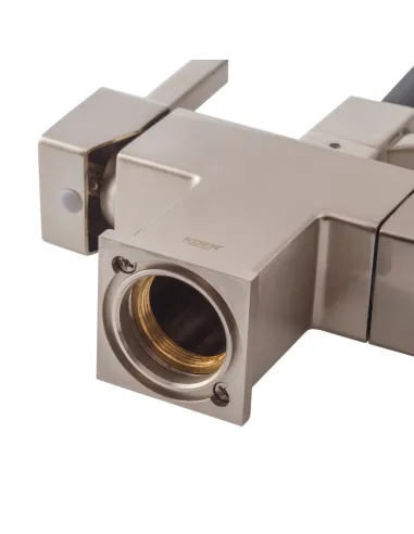 Змішувач для кухні з гнучким виливом Koer KB-72036-02 KR5813, чорний гофровилив, з виходом для питної води