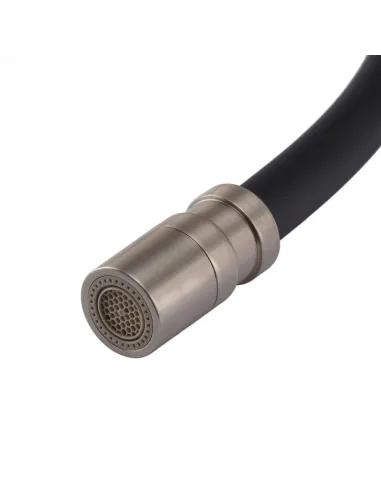 Смеситель для кухни с гибким изливом Koer KB-72036-02 KR5813, черный гофроизлив, с выходом для питьевой воды