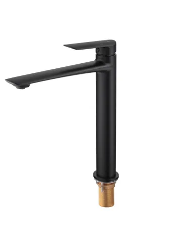Смеситель для умывальника Koer KB-11028-05 KR5294, однорычажный, черный, высокий