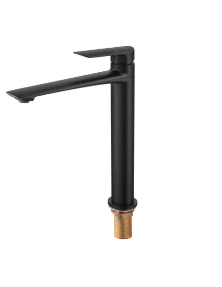 Смеситель для умывальника Koer KB-11028-05 KR5294, однорычажный, черный, высокий
