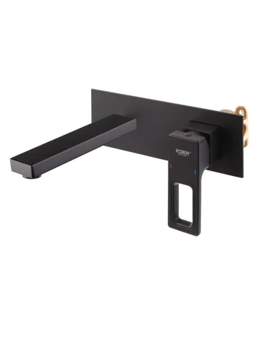 Смеситель для умывальника Koer KB-16028-07 KR5300 черный, скрытого монтажа