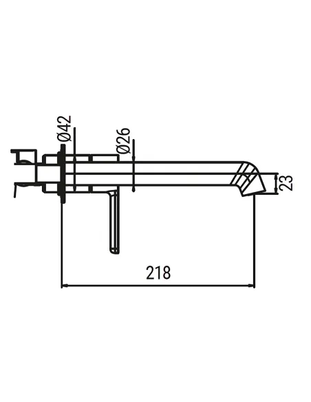 Смеситель для умывальника Koer KB-16029-05 KR5489 черный, скрытого монтажа