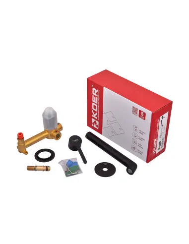 Смеситель для умывальника Koer KB-16029-05 KR5489 черный, скрытого монтажа