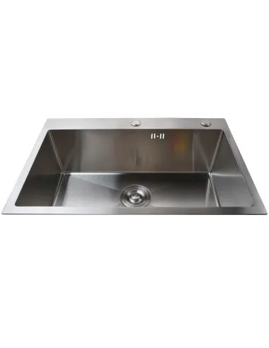 Мойка для кухни прямоугольная Mira 6845HS Сатин из нержавеющей стали, 680х450х210 мм, с дозатором