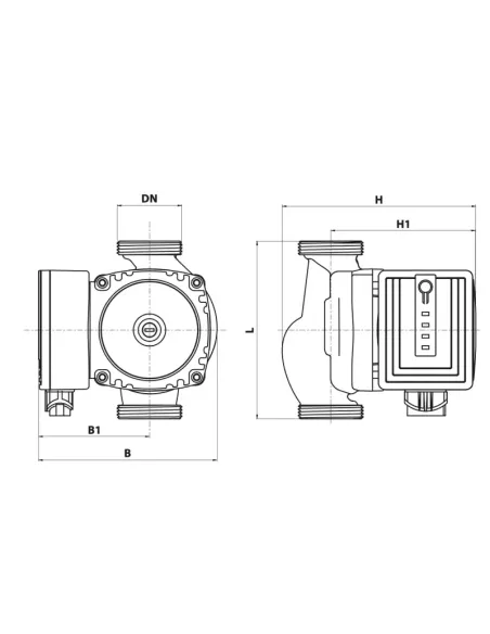Циркуляційний насос NPO BPS20-4SM-130 Next енергозберігаючий, з гайками