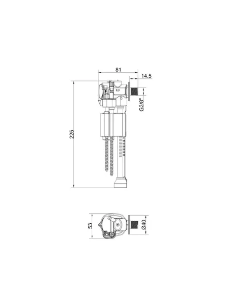 Запорная арматура для инсталляции Koer KT-1101 3/8 дюйма