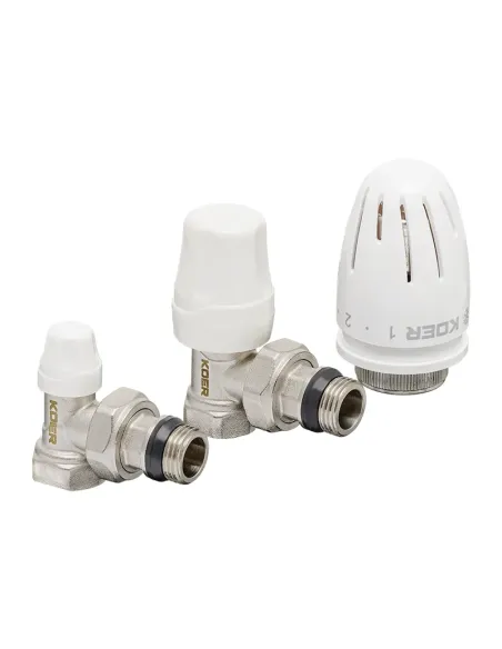 Комплект термостатический для радиатора Koer SET-11 - 1/2x1/2 дюйма, угловой