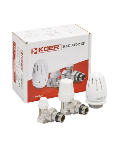 Комплект термостатический для радиатора Koer SET-11 - 1/2x1/2 дюйма, угловой