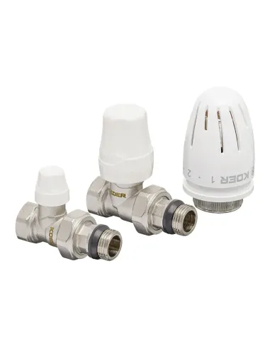 Комплект термостатический для радиатора Koer SET-12 - 1/2x1/2 дюйма, прямой