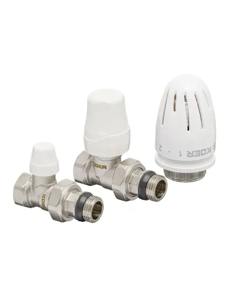 Комплект термостатический для радиатора Koer SET-12 - 1/2x1/2 дюйма, прямой