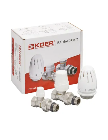 Комплект термостатический для радиатора Koer SET-12 - 1/2x1/2 дюйма, прямой