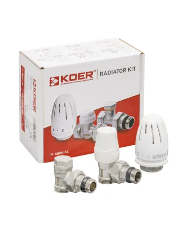 Комплект термостатический для радиатора Koer SET-14 - 1/2x3/4 дюйма, угловой