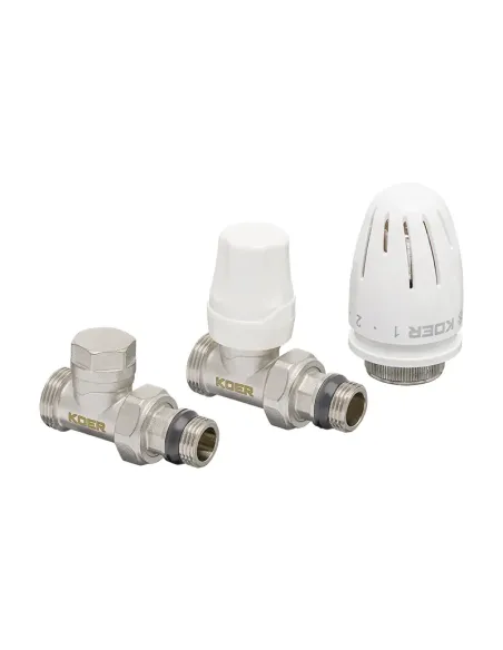 Комплект термостатический для радиатора Koer SET-15 - 1/2x3/4 дюйма, прямой