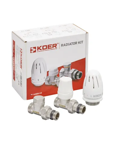 Комплект термостатический для радиатора Koer SET-15 - 1/2x3/4 дюйма, прямой