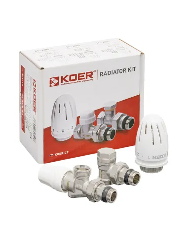 Комплект термостатический для радиатора Koer SET-16 - 1/2x3/4 дюйма, осевой