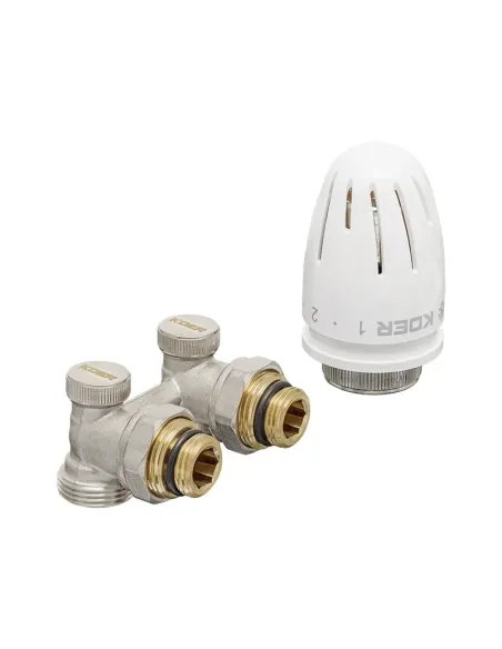 Комплект термостатический для радиатора Koer SET-21 - 1/2x3/4 дюйма, угловой