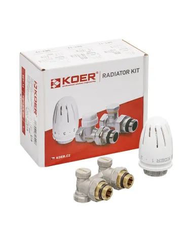 Комплект термостатический для радиатора Koer SET-21 - 1/2x3/4 дюйма, угловой
