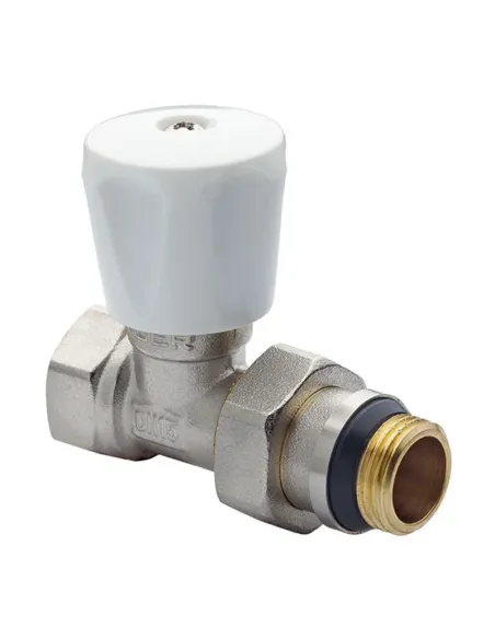 Кран для радиатора Koer KR.903-Gi 1/2 дюйма, прямой с антипротечкой