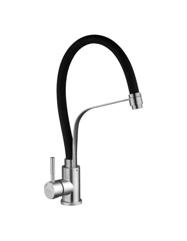 Смеситель для кухни Kroner KRP Edelstahl Klassisch - ESG03593BLK, с гибким изливом