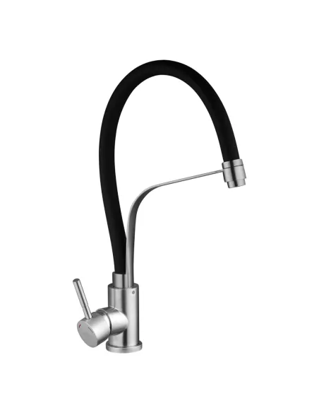 Смеситель для кухни Kroner KRP Edelstahl Klassisch - ESG03593BLK, с гибким изливом