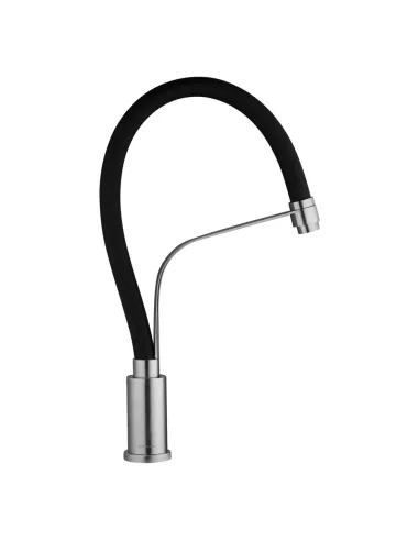 Смеситель для кухни Kroner KRP Edelstahl Klassisch - ESG03593BLK, с гибким изливом