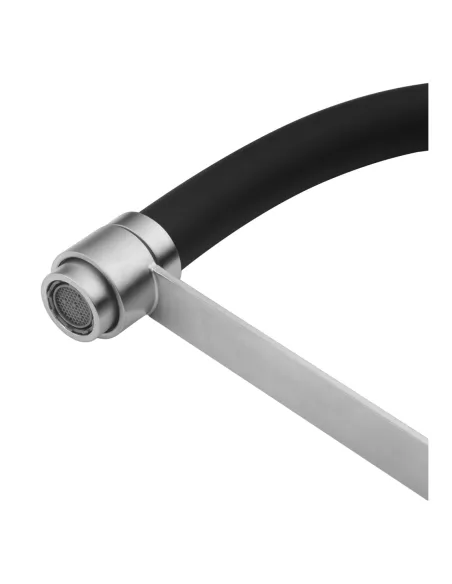 Смеситель для кухни Kroner KRP Edelstahl Klassisch - ESG03593BLK, с гибким изливом