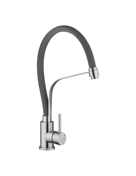 Смеситель для кухни Kroner KRP Edelstahl Klassisch - ESG03593GRA, с гибким изливом