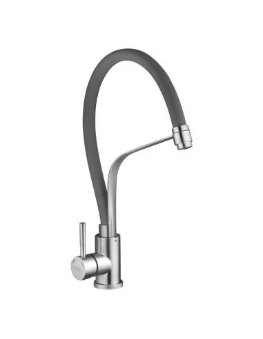 Смеситель для кухни Kroner KRP Edelstahl Klassisch - ESG03593GRA, с гибким изливом