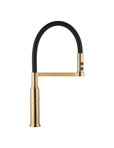 Смеситель для кухни с гибким изливом Kroner KRP Ersel - GBG03112BLK, 2 режима работы