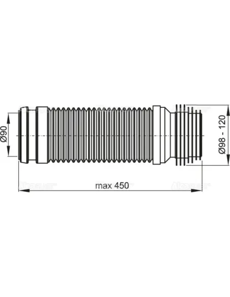 Гофротруба для унитаза Alcaplast M9006 90/110 flexi