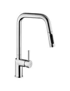 Смеситель для кухни Kroner Element 296569B-0101, с подключением к фильтру, выдвижной излив