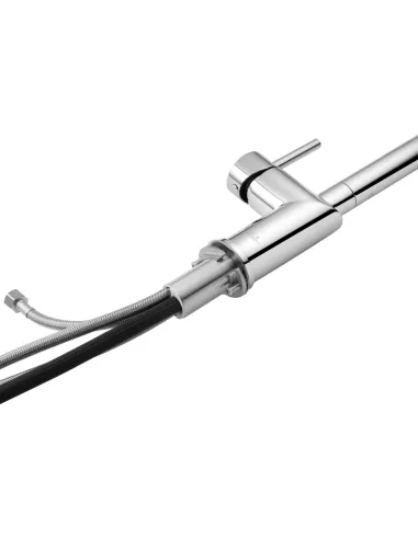 Смеситель для кухни Kroner Element 296569B-0101, с подключением к фильтру, выдвижной излив