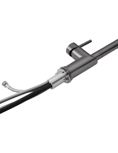 Смеситель для кухни Kroner Element 296569B-5301, с подключением к фильтру, выдвижной излив