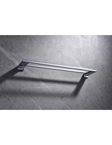 Держатель для полотенец Koer AS-0109-2-01, двойной, хром