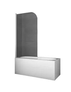Стеклянная шторка для ванной Koer SR BS01-80x140-TR-01, распашная