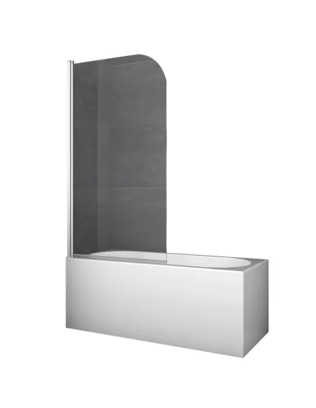 Скляна шторка для ванної Koer SR BS01-80x140-TR-01, розстібна
