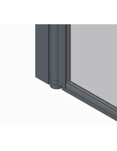 Стеклянная шторка для ванной Koer SR BS01-80x140-TR-01, распашная